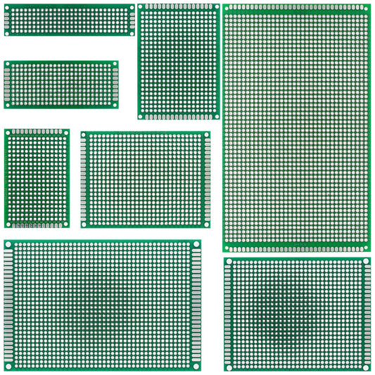 Double Sided Prototype PCB Printed Circuit Board FR-4 2.54mm - Maker Supply