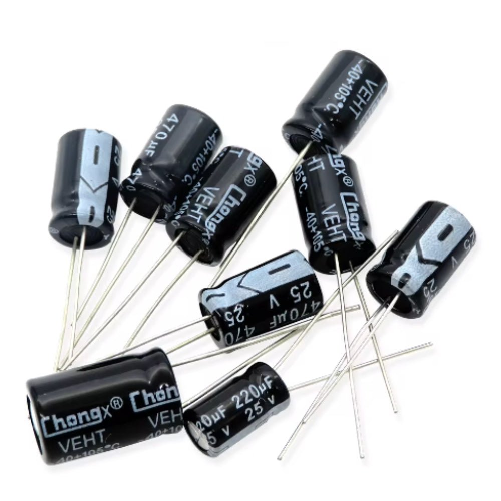 Radial aluminium electrolytic capacitor